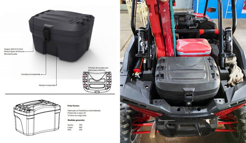 Nodelo Baúl Rzr - 4 Elementos Equipamientos
